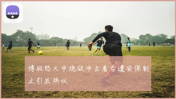 博班怒火中烧欲冲击看台遭安保制止引发热议