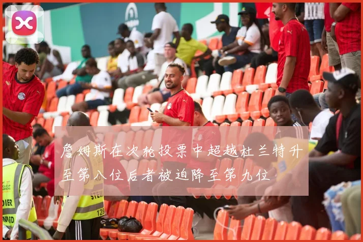 詹姆斯在次轮投票中超越杜兰特升至第八位后者被迫降至第九位
